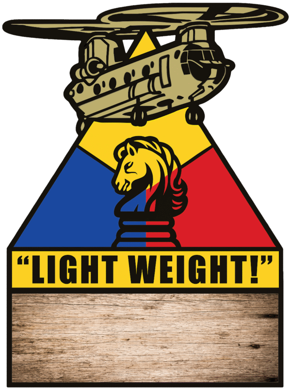 B Co, 2-501 GSAB LIGHT WEIGHT Plaque "18 x13 3/4 " READY TEMPLATE"